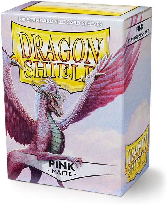 Dragon Shield Pink Matte 100 Protective Sleeves