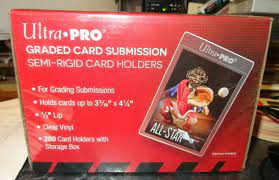 ULTRA PRO SEMI RIGID 1/2" LIP TALL SLEEVES (200CT) - GRADED CARD SUBMISSION HOLDERS