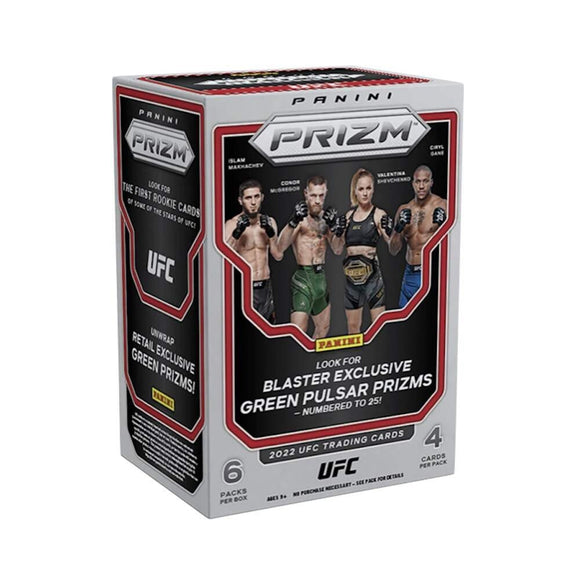 2022 Panini Prizm UFC 6-Pack Blaster Box (Green Pulsar Prizms)
