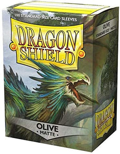 Dragon Shield Matte Olive Green Standard Size 100 ct Card Sleeves