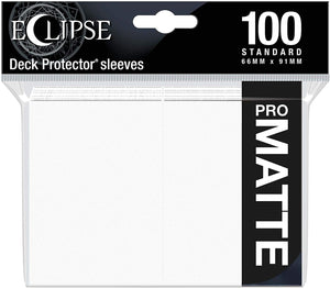 Eclipse Matte Standard Sleeves: Arctic White…