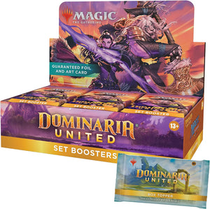 Magic: The Gathering Dominaria United Set Booster Box | 30 Packs + Box Topper Card