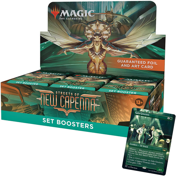 The Gathering Streets of New Capenna Set Booster Box | 30 Packs + 1 Box Topper