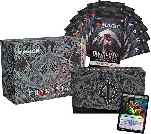 Magic: The Gathering Phyrexia: All Will Be One Bundle: Compleat Edition | 1 Compleat Edition Booster, 12 Set Boosters