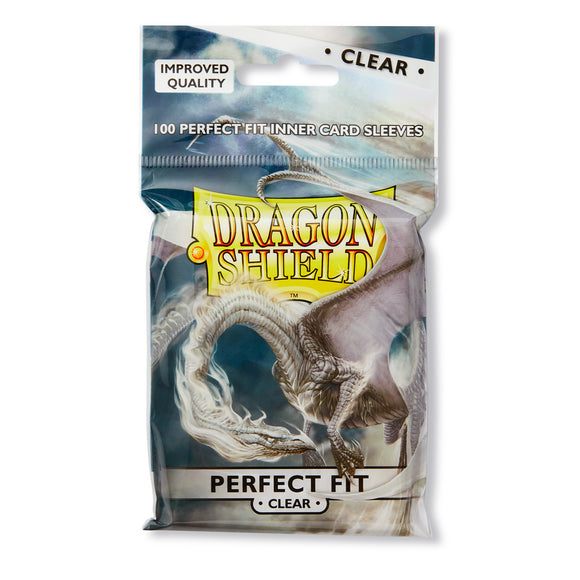 Dragon Shield Perfect Fit Clear Inner Sleeves Standard Size 100 Pack