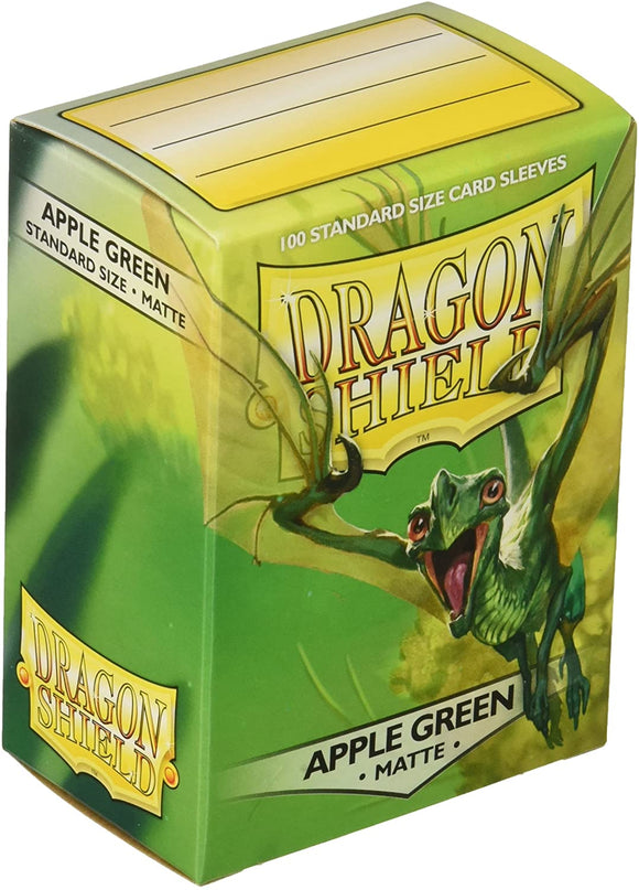 Dragon Shield Apple Green Matte 100 Protective Sleeves