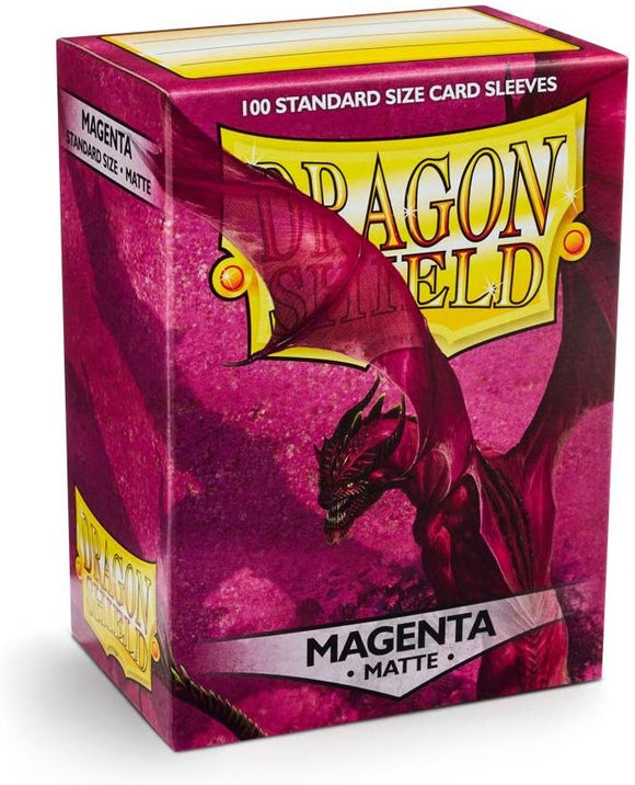 Dragon Shield Magenta Matte 100 Protective Sleeves