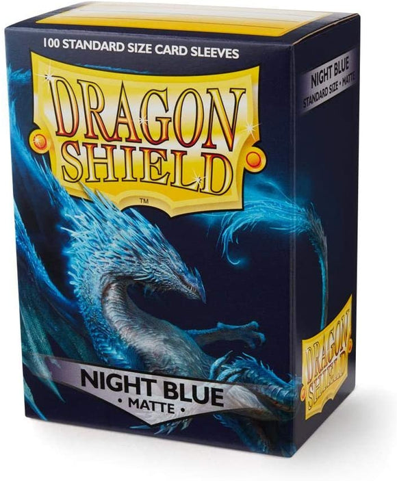 Dragon Shield Night Blue Matte 100 Protective Sleeves