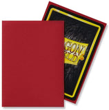 Dragon Shield Red Matte 100 Protective Sleeves