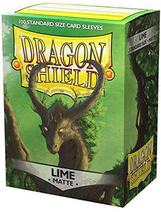 Dragon Shield Matte Lime Green Standard Size 100 ct Card Sleeves