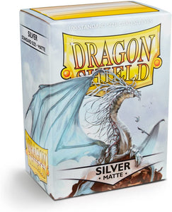 Dragon Shield Silver Matte 100 Protective Sleeves
