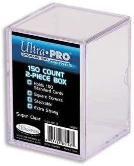 Ultra Pro 2-Piece 150 Count Clear Card Storage Box