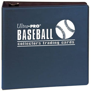 Ultra Pro 3" Black Baseball Binder - Blue