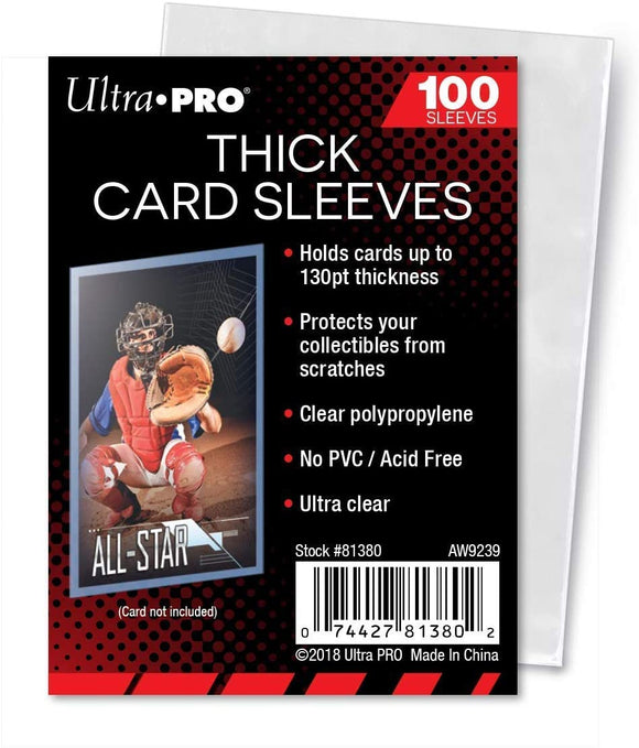 Ultra-Pro Thick Card Sleeves (100 Sleeves)
